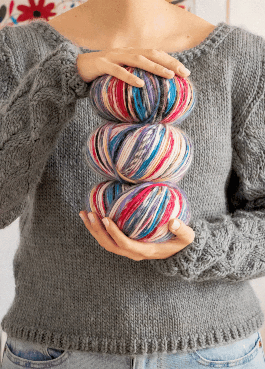 3 Pack of Petite Wool Yarn Balls