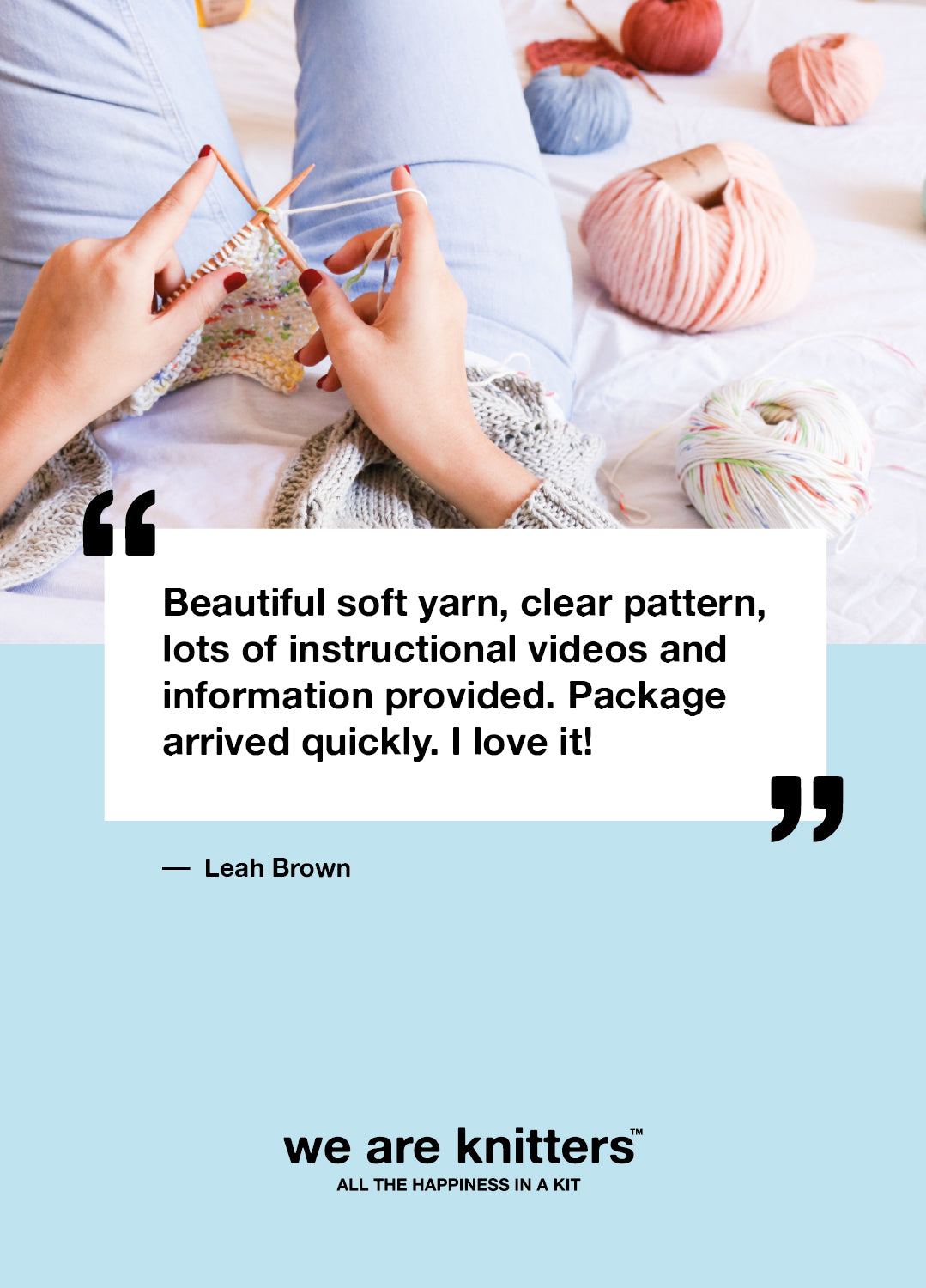 Stitch Sampler Kit: Learn The Basics Knitting Kit - Make your first Placemat & Coasters - Premium Version