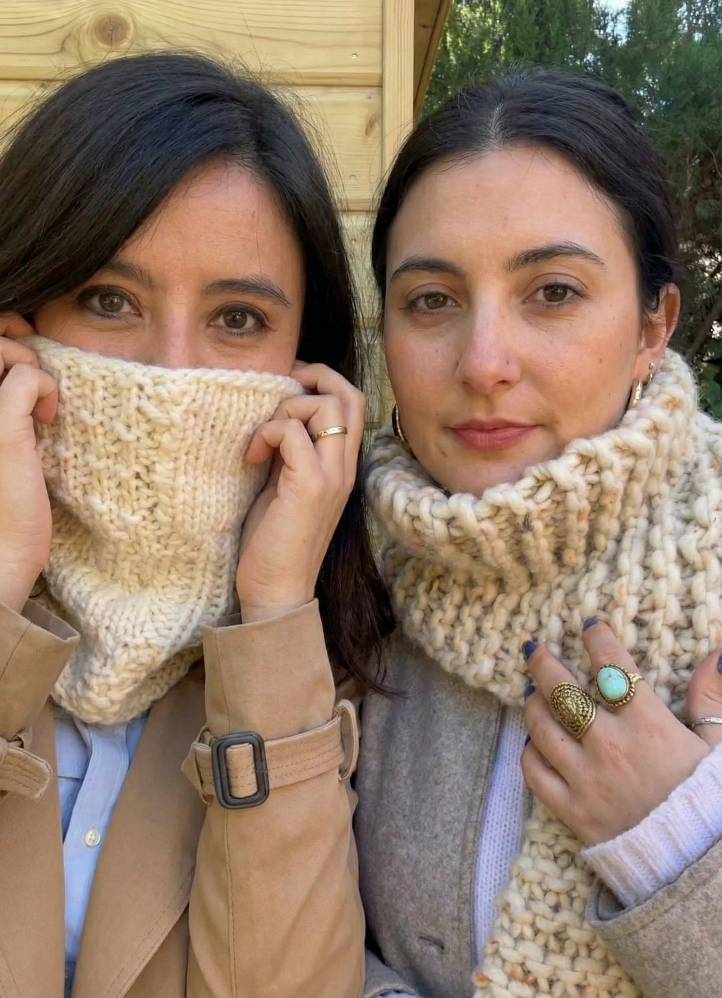 2 Kits Bundle | Knitting Stitch Sampler Kit Make your first Snood + Dinka Scarf - Yummy Yarn Version