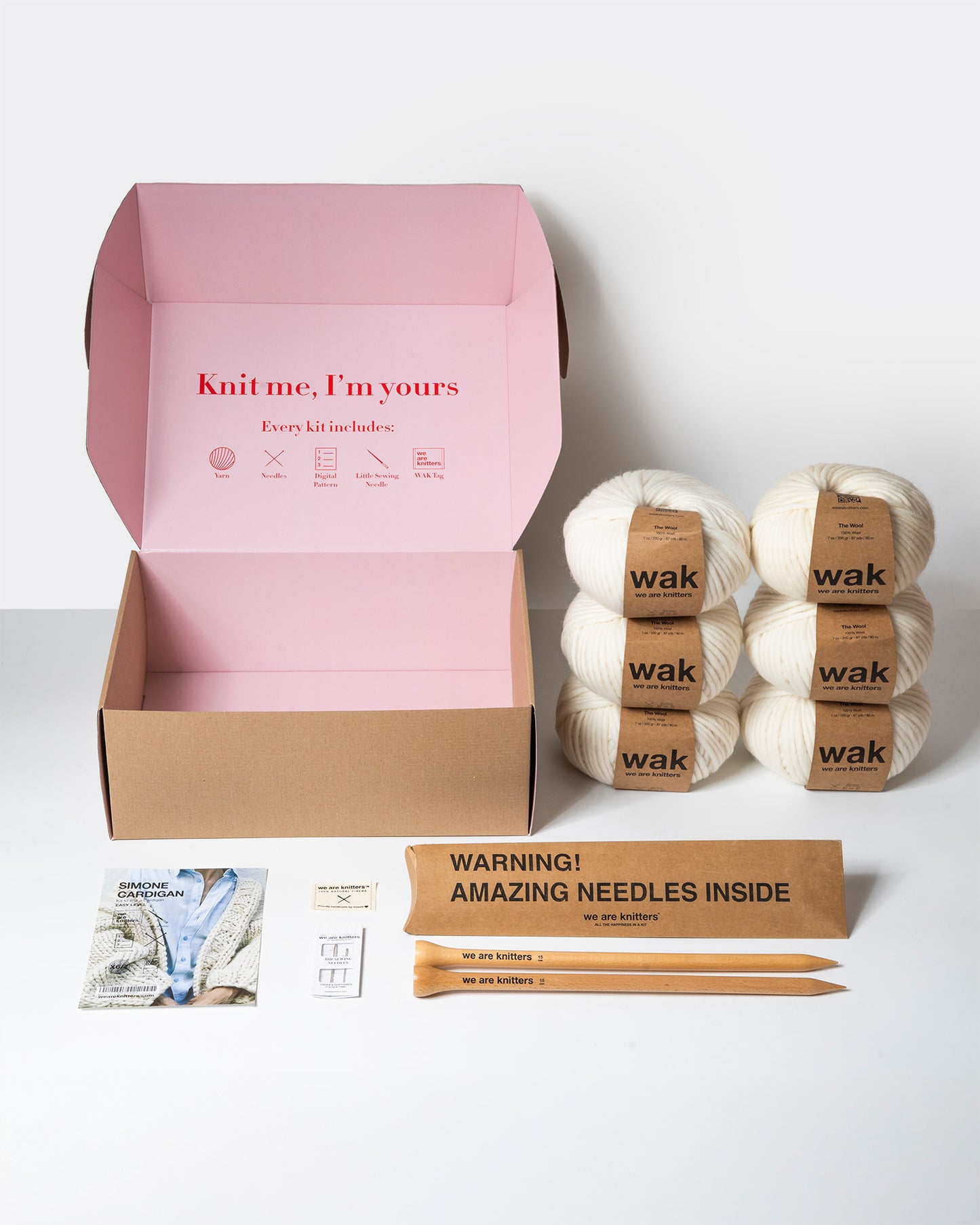 2 Kits Bundle | Simone Cardigan + Rainbow Sweater - Yummy Yarn Version