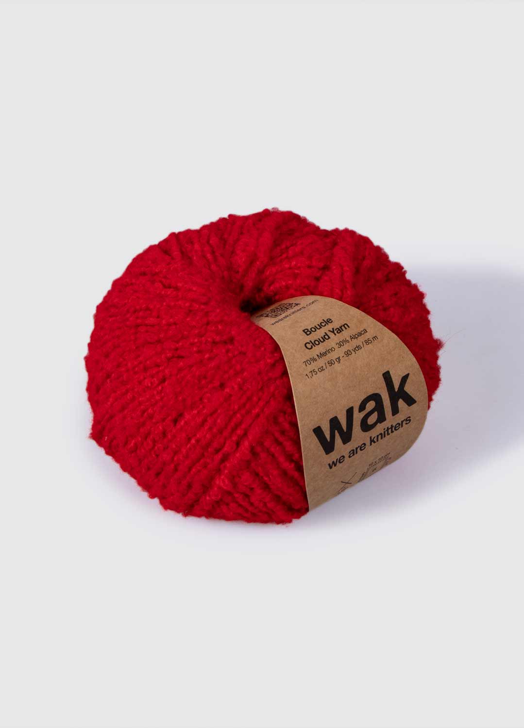 The Boucle Cloud Yarn Poppy Red