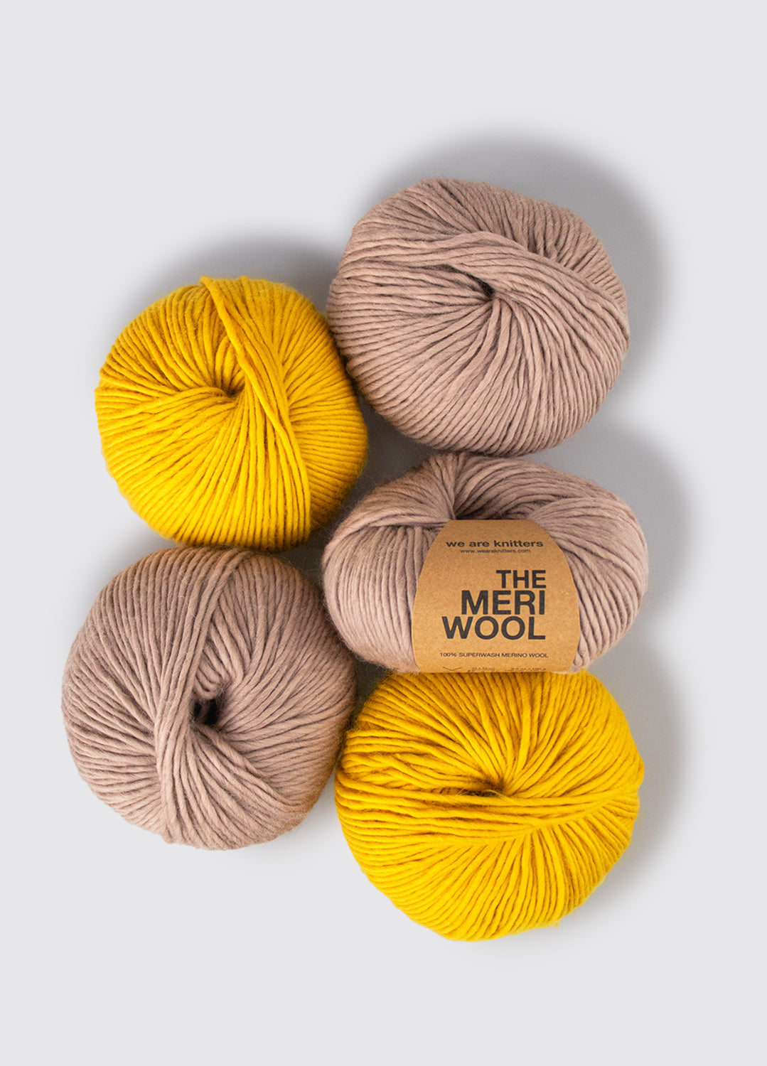 5 Pack of Meriwool Yarn Balls