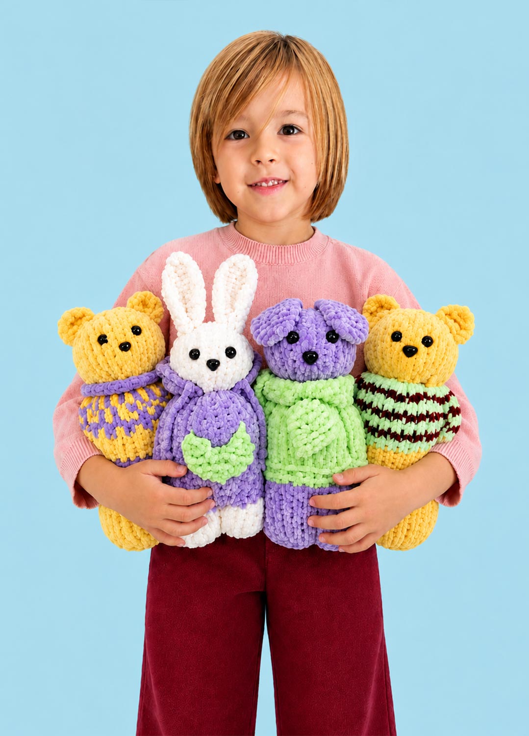 The Knitty Pet Pals Bundle Kit - Pack of 4 - Cuddle Yarn