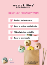 Stitch Sampler Kit: Learn The Basics Knitting Kit - Make your first Snood - Premium Version