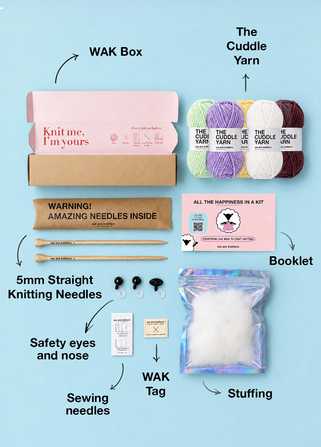 The Knitty Pet Pals Bundle Kit - Pack of 4 - Cuddle Yarn