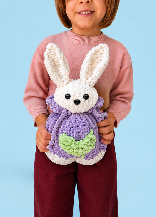 The Knitty Bunny - Easy Mini Knitted Bunny Kit - Cuddle Yarn