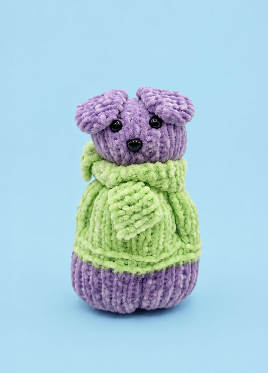 The Knitty Dog - Easy Mini Knitted Dog Kit - Cuddle Yarn