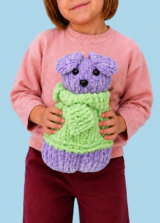 The Knitty Dog - Easy Mini Knitted Dog Kit - Cuddle Yarn