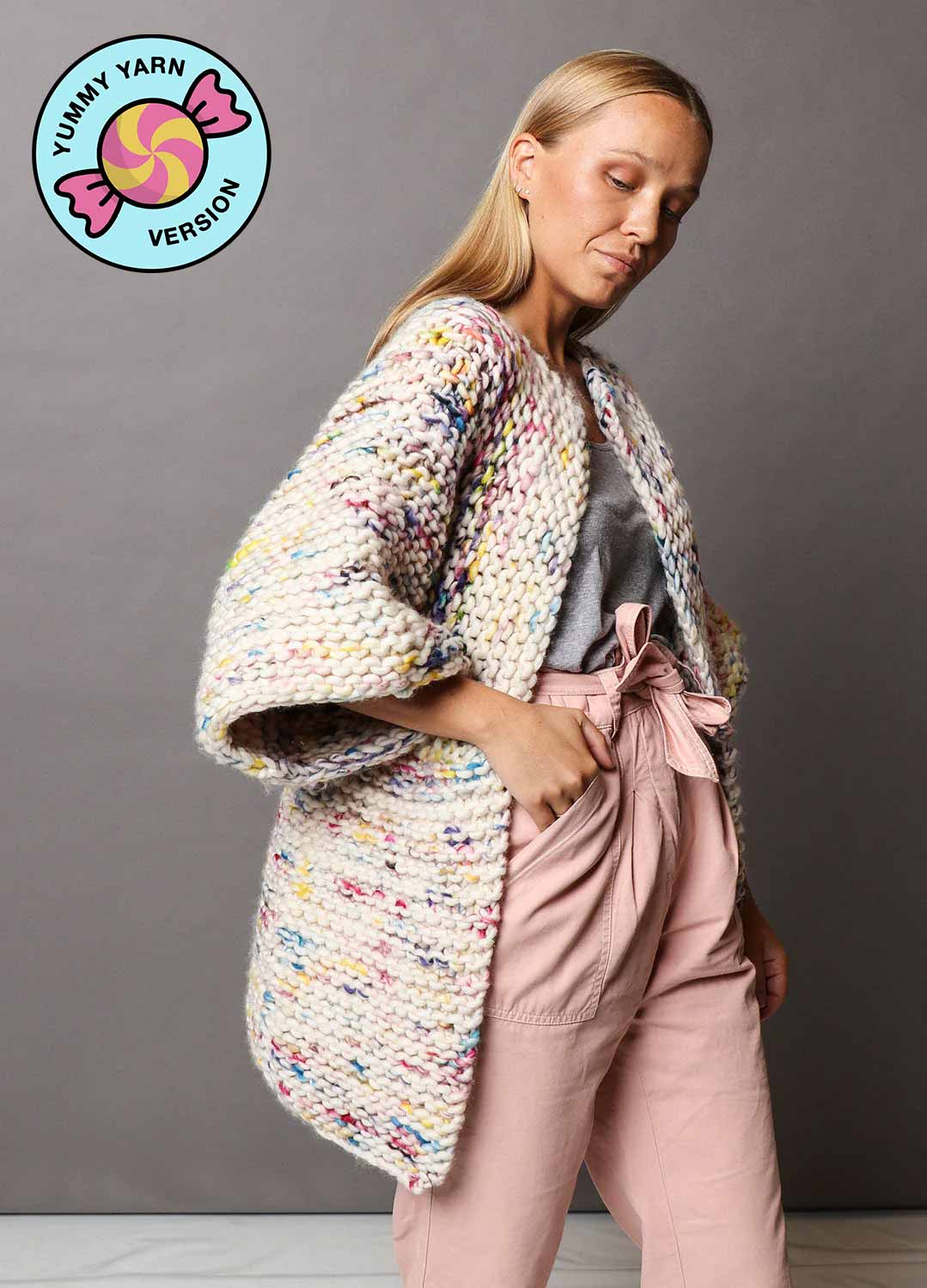 Melvoin Cardigan Kit - Yummy Yarn Version