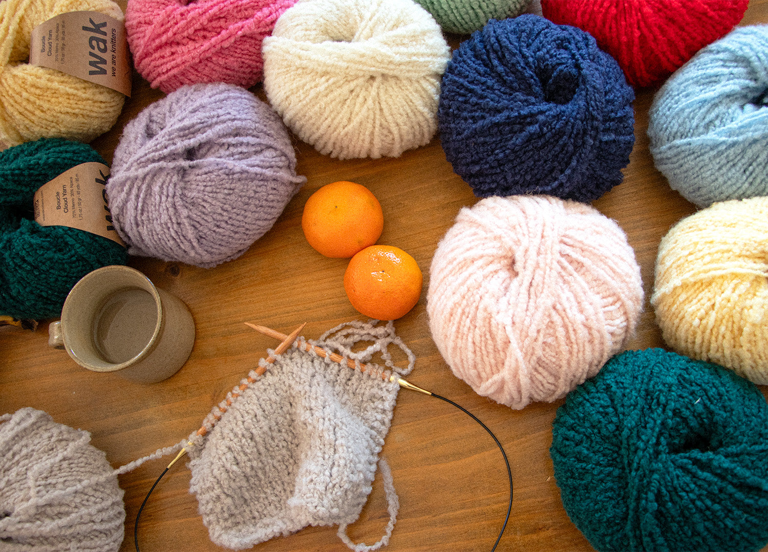 3 Pack of Boucle Cloud Yarn Balls
