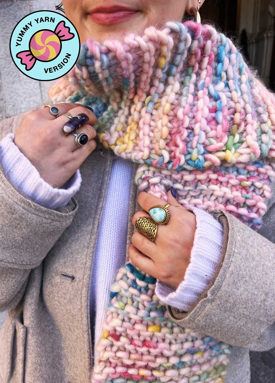 Dinka Scarf Kit - Yummy Yarn Version