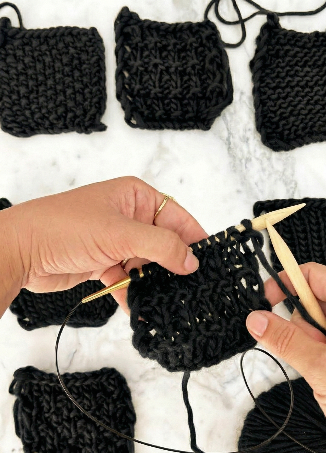 Placemat & Coaster - Beginner Sampler Kit - Learn The Basics Knitting Kit